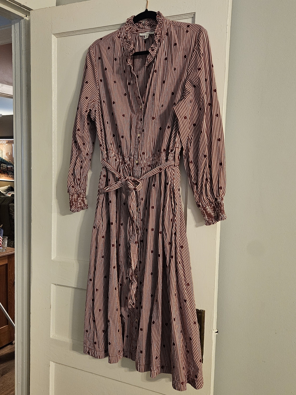 Free Assembly Shirtdress with Tie Waist, XL